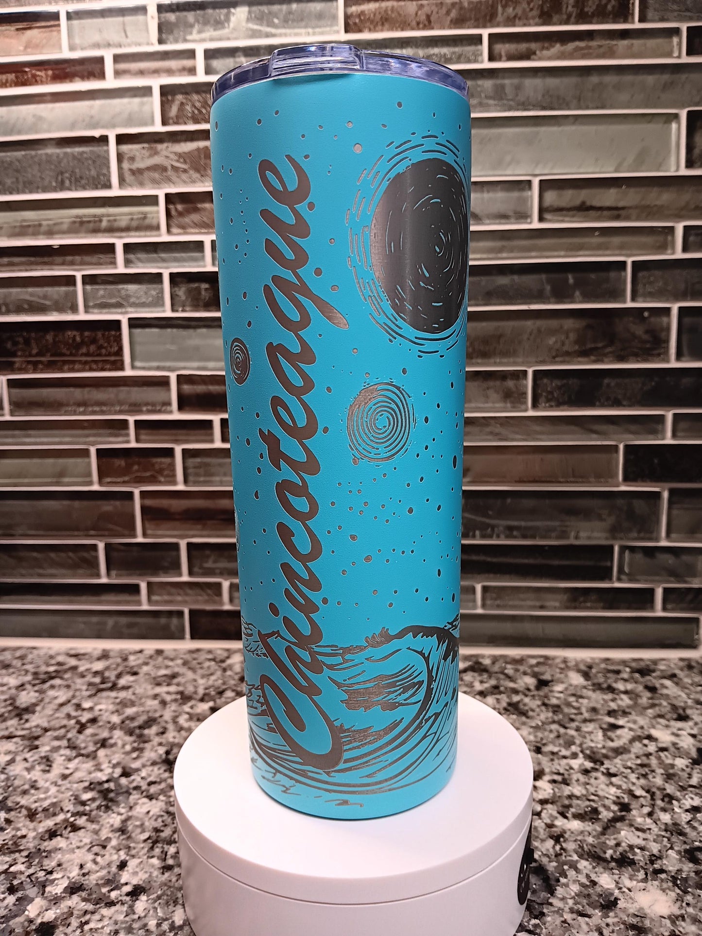 Chincoteague lighthouse tumbler! Picasso style 20 oz. skinny