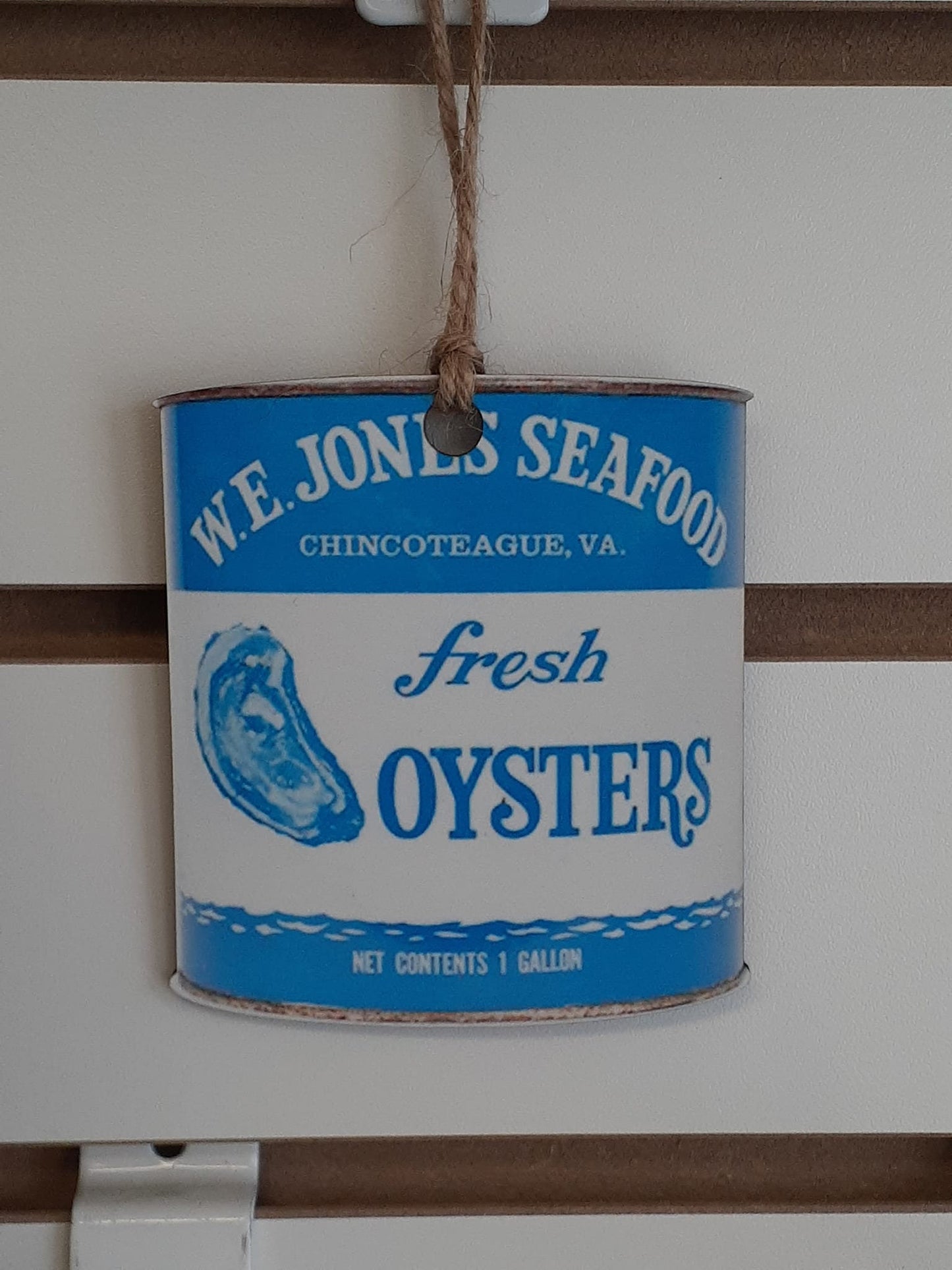 Chincoteague Oyster Can Wood Ornaments!