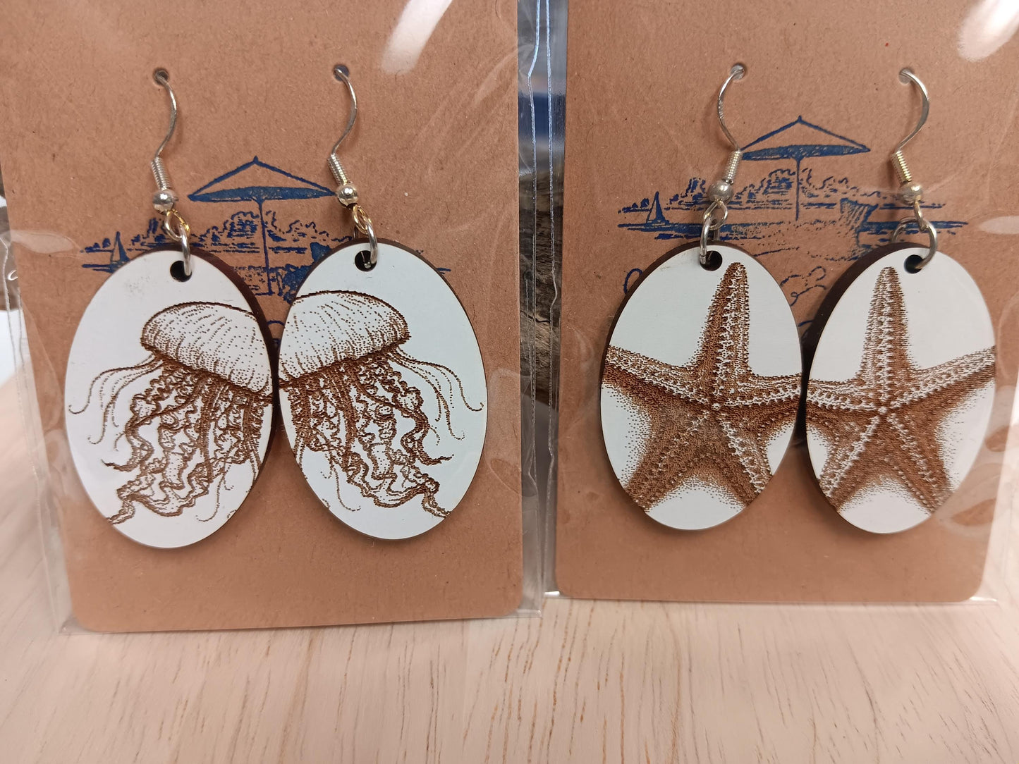 Star Fish, Jellyfish Earrings