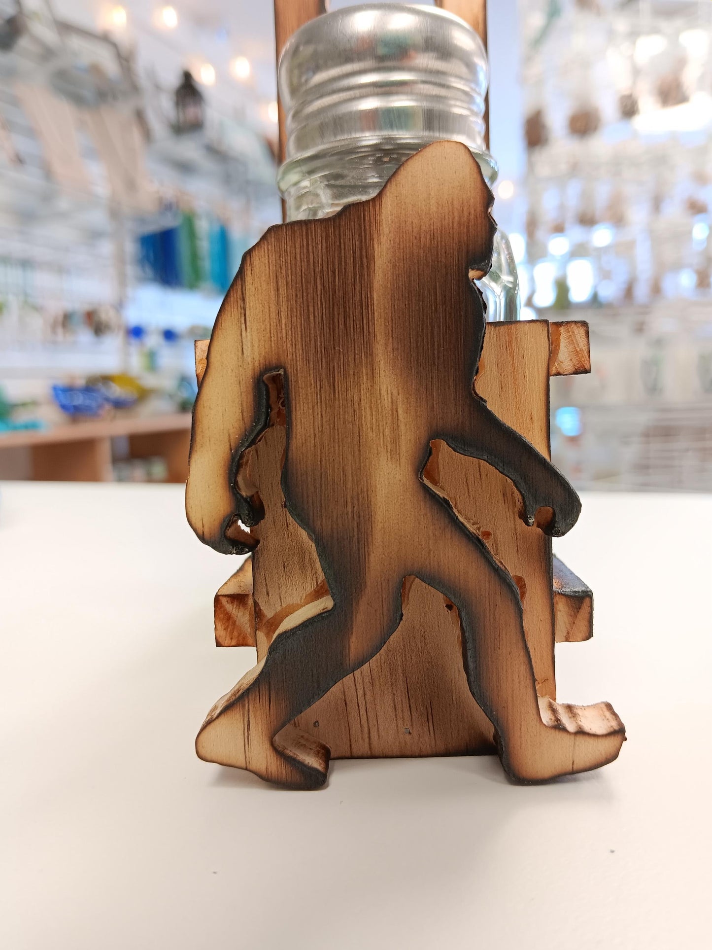 Bigfoot Salt & Pepper Shakers- with caddy! Bigfoot kitchenware
