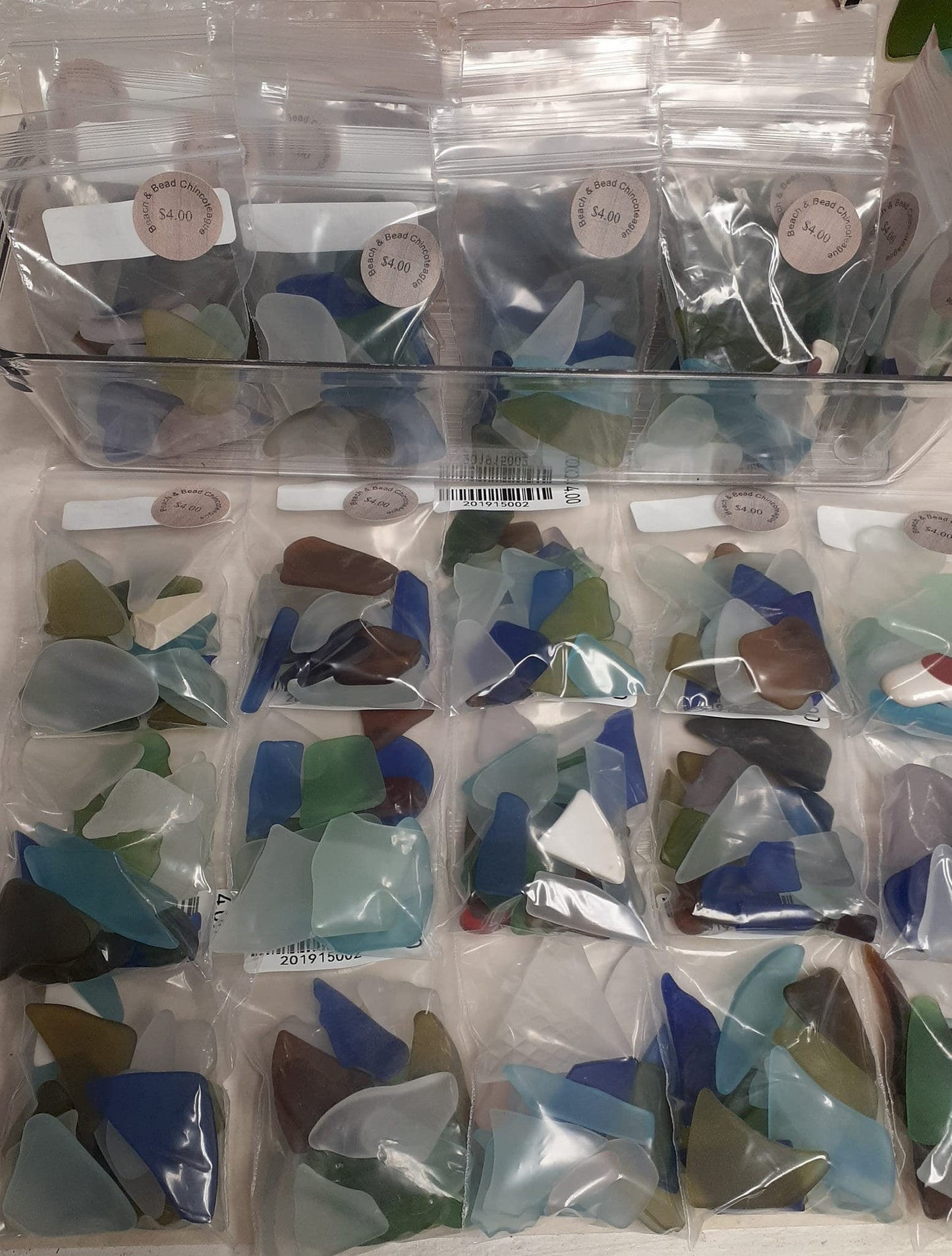 Seaglass- assorted colors and shapes, by the bag