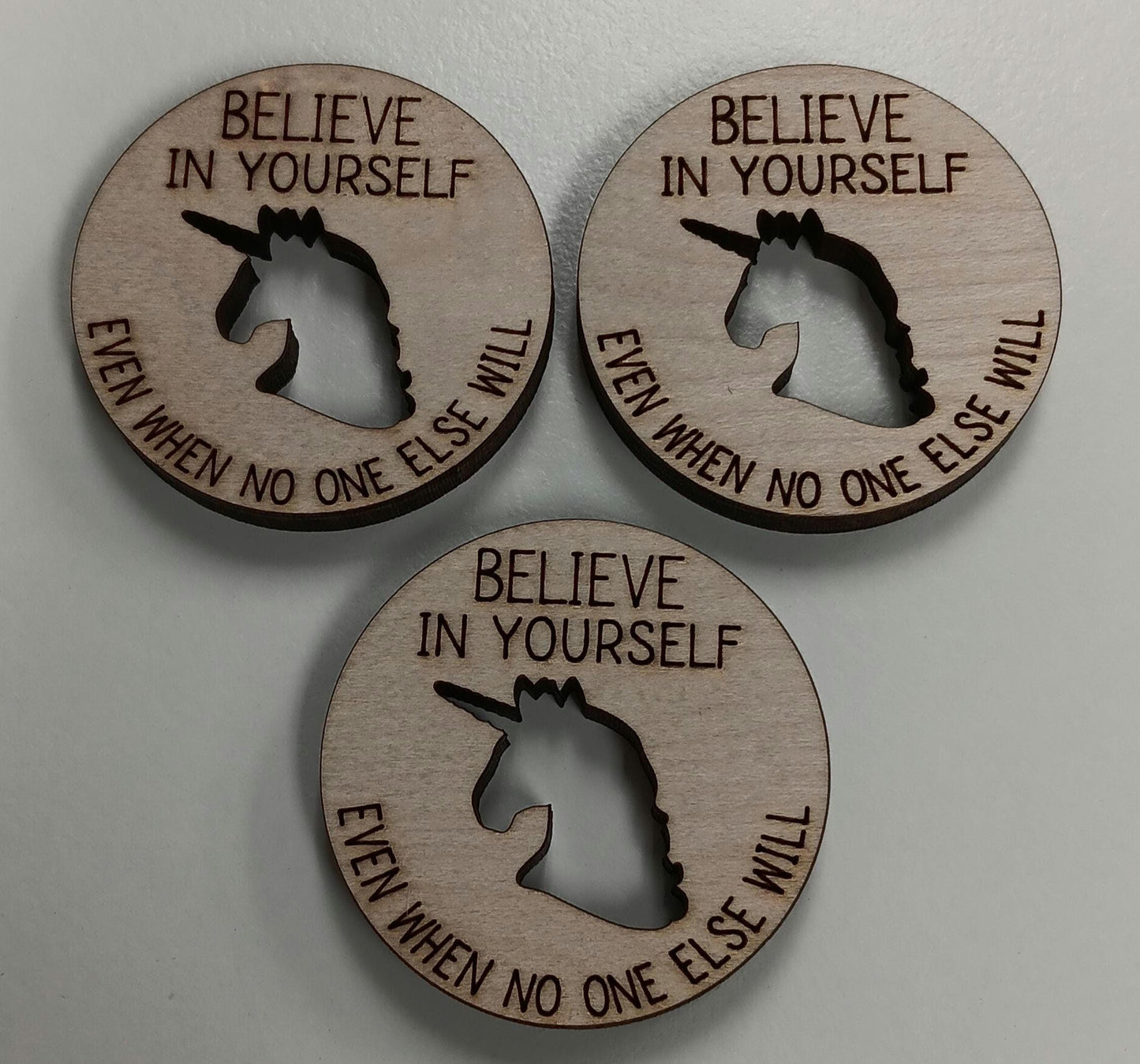 BELIEVE in Unicorns Token- pocket token