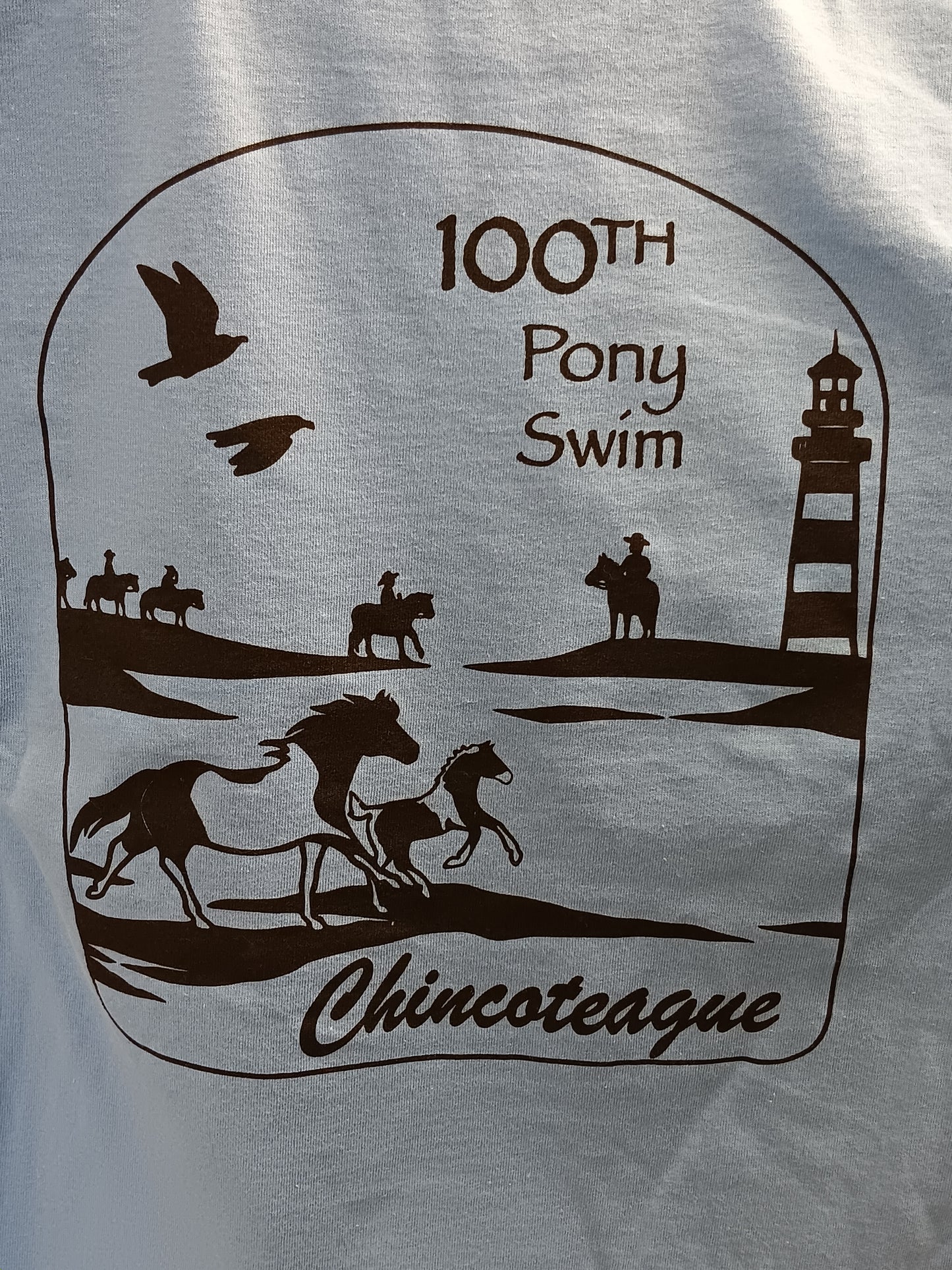 100th Pony Swim tee- Long sleeved