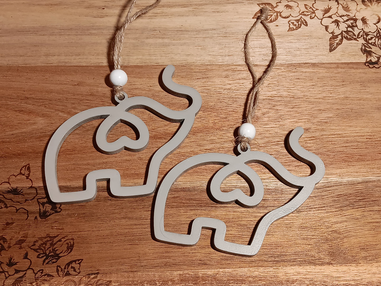 Touching Sisterhood Elephant Poem Ornament