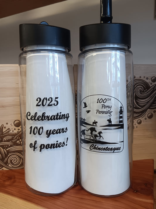 CLEAR 100th Pony Swim Water Bottle