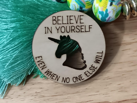 BELIEVE in Unicorns Token- pocket token