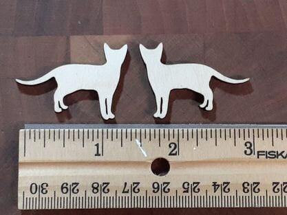 Cat Wood cutouts- great for resin crafts!